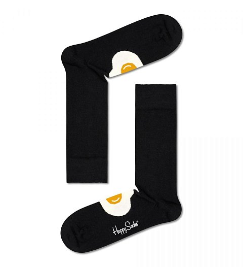 Черные носки унисекс Egg Sock с яичницей