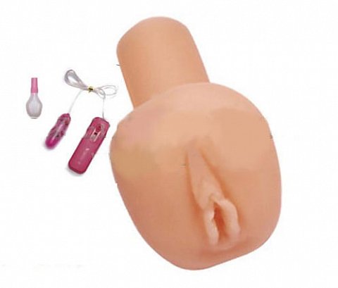 Реалистичный мастурбатор-вагина с вибратором