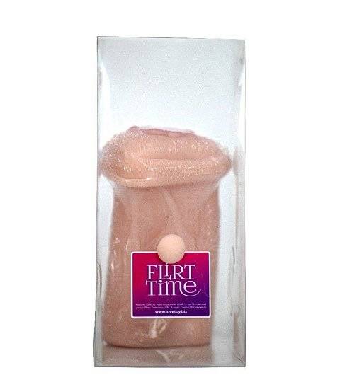 Телесный мастурбатор-вагина с фигурками на поверхности