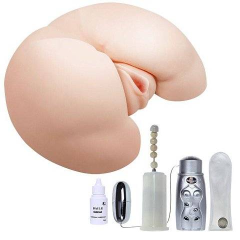 Вибрирующий мастурбатор-попка с ротацией и пультом управления