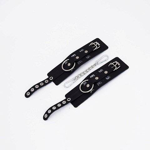 Черные кожаные наручники Sex