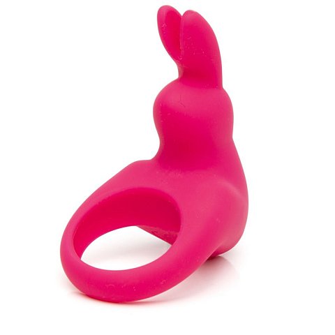 Розовое эрекционное виброкольцо Happy Rabbit Rechargeable Rabbit Cock Ring со стимулятором клитора