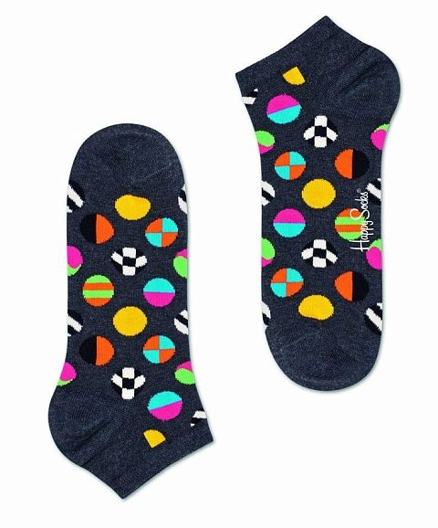 Низкие носки унисекс Clashing Dot Low Sock с цветными мячиками