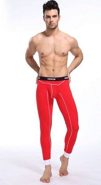 Красные мужские кальсоны Cockon Pants