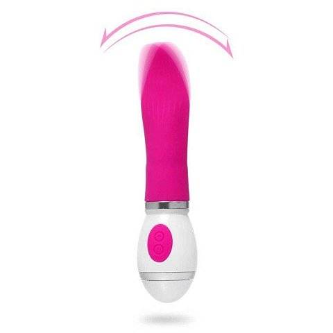 Ярко-розовый вибратор-язык Tongue Lick - 16,5 см.