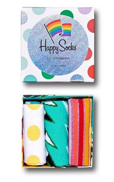 Подарочный набор носков 3-Pack Mixed Pride Socks Gift Set