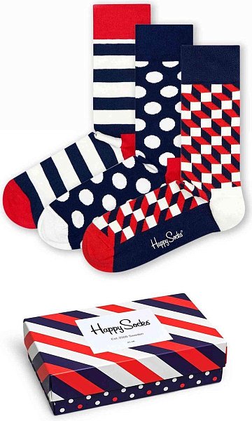 Подарочный набор носков 3-Pack Classic Navy Socks Gift Set