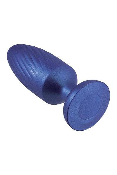 Синяя анальная пробка 4 Inch Silicone Anal Plug - 12 см.