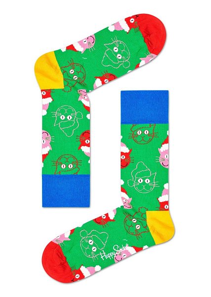 Подарочный набор носков 4-Pack Psychedelic Candy Cane Socks Gift Set